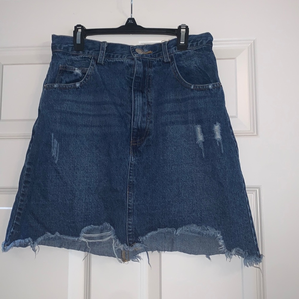 Umgee blue jean shirt.